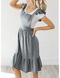 Welkomdream - Vestido largo sin mangas para mujer