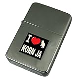 I Love My Cat Engraved Lighter Korn Ja