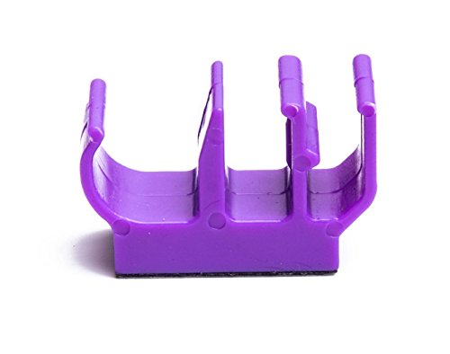 (10 pk) Purple Magnetic pencil pen and slim dry erase holder clip - Best for fridge, locker, board, cubicle, whiteboard, refrigerator, memo pad etc. - Great for kids, girls, boys, teacher, student