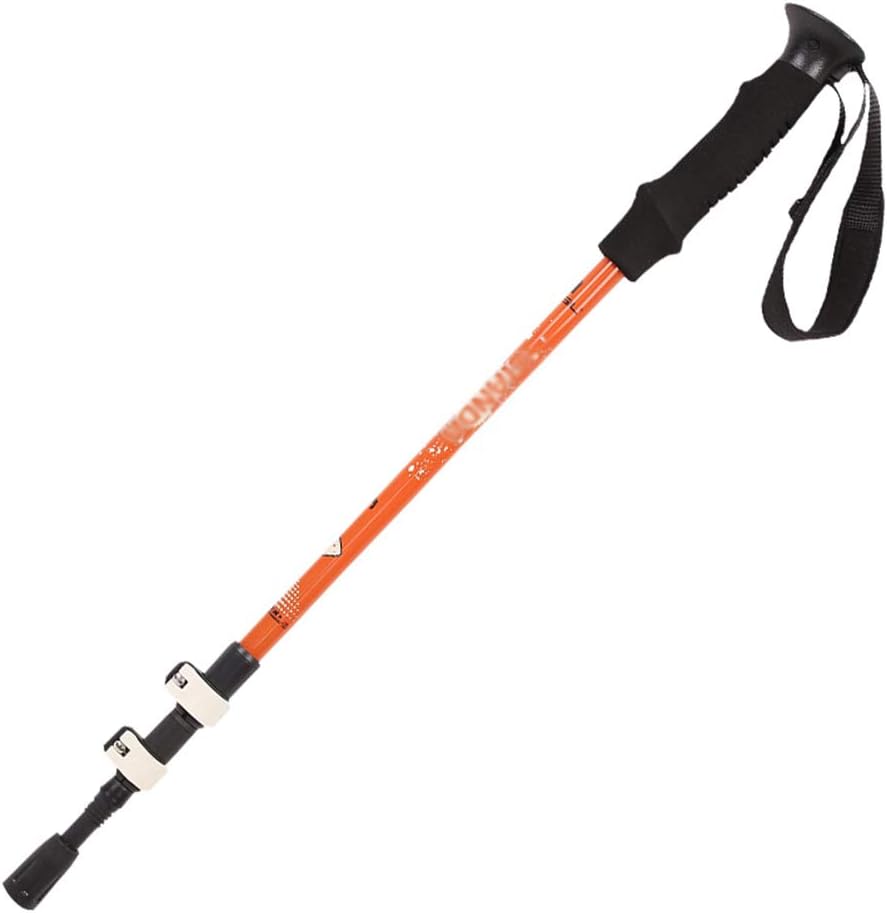 ANUFER 3-Section Retractable Lightweight Trekking Poles with EVA Foam Handle and External Lever Locks