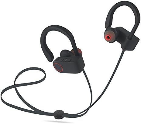 Bluetooth Headphones Sport Headphones Wireless Earbuds for Running Bluetooth 4.1, CVC 6.0 deep bass HD sound Bluetooth Headset with Mic (Black)