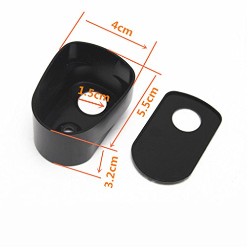 MagiDeal Black CNC Billet Aluminum Deep Cut Ignition Switch Cover for Harley Touring Glide Street 2014-2017