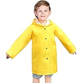 amivoo Kids Rain Jacket - Waterproof Boys Girls Raincoat Yellow Breathable Hooded Rain Coat for Girls Boys Toddler