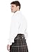 Kilt Society Mens White Scottish Jacobite Ghillie Shirt Large