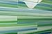 Green and Blue Tidal Glass Subway Tile for Kitchen Backsplash or Bathroom, Color Sample
