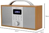 Groov-e Boston Wooden DAB FM Digital Radio Alarm Bluetooth Portable Mains view 9