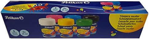 Pelikan 295246 - Set de tempera escolar 25 ml: Amazon.es: Oficina y papelería