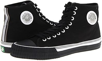 Amazon Pfフライヤーズ Pf Flyers レディース Center Hi スニーカー Black Canvas Mens 10 Womens 11 5 Medium 並行輸入品 シューズ バッグ