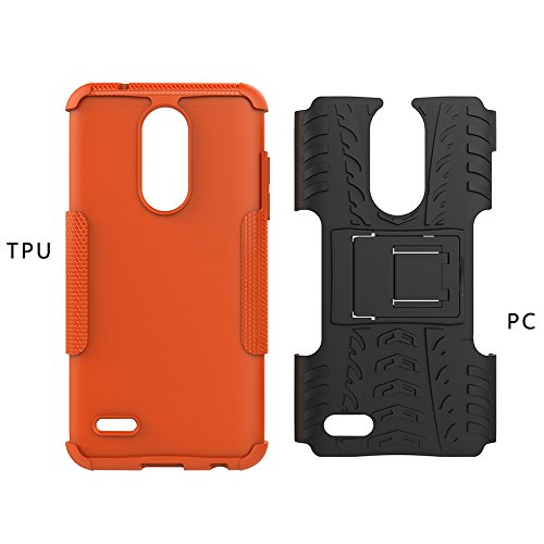 LG Aristo 2 Case,LG Tribute Dynasty/Rebel 3 LTE / X210 / LG LV3 2018 Case Heavy Duty Dual Layer Durable Armor Protective Phone Cover Cases with Kickstand for LG Aristo 2 / LG K8 2018,Red - Thumbnail 3