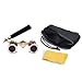 Uarter Opera Glasses Theater Vintage Binoculars With Handle Black with Gold Trim 3X25