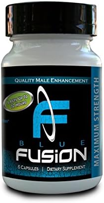 Bluefusion, Men Male Enlargement, Enlarger, Enhancement, Enhancer, More Volume, Long Erection Sexual Potency 6 Pills