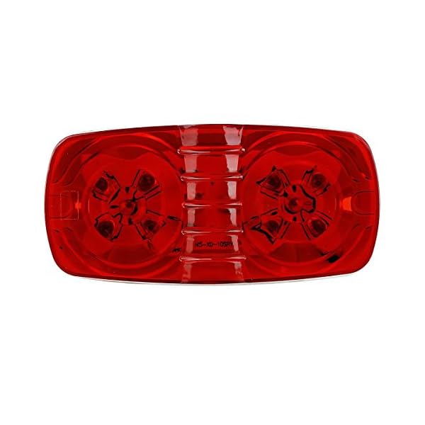 Partsam-13x-Trailer-Marker-LED-Light-Double-Bullseye-AmberRed-10LED-Clearance-Light