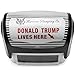 zeBrush Donald Trump Lives Here Stamp, Self-Inking Rubber Stamp, Make America Great Again Red Ink