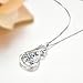 VAN RORSI&MO 2.0 ct Necklaces for Women ''Love you Forever'' Cubic Zirconia Sterling Silver Pendant Necklace, 18''