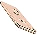 Qissy Case Compatible with iPhone 7 Case Ultra-Thin Hard Matte Shockproof 3 in 1 Ring Holder Kickstand PC Electroplate Cover Anti-Scratch for iPhone 7 4.7 inch (Gold)