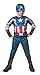 Rubies Marvel Comics Collection: Captain America: The Winter Soldier Fiber-Filled Retro Suit Captain America Costume, Child Small