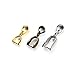 Linsoir Beads Metal Pinch Clip Bail Bead Pendant Connector Jewelry Findings Rhodium Plated 7X20mm Pack of 50