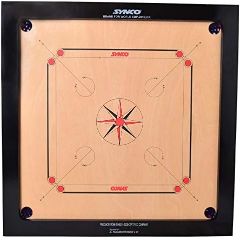 V3G TRADE SOLUTIONS Synco Carrom Board (20 MM, Champion)