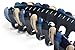 Helen Accessories - Hair Accessories - Made in Korea - Large dark blue, blue and gold banana clip with strong comfortable fold.