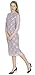 Marycrafts Women's Cocktail Party Long Sleeve Floral Lace Midi Dress