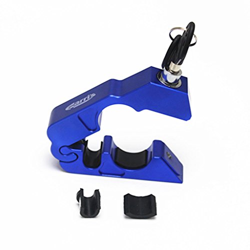 E-Bro Motorcycle Handlebar Grip Brake Lever Lock,Anti Theft Security Caps-Lock (Blue) - Thumbnail 4