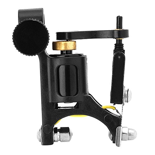 Aluminium Alloy Rotary Motor Tattoo Machine Gun Professional Tattoo Equipment for Shader Liner Supply (Black)