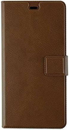 Suvice Xiaomi Redmi Note 4 Leather Flip Case Flip Cover with Stand, Magnetic Lock- Brown