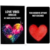 Inner Haven Tarot Love Vibes Oracle Deck: Oracle Cards for Beginners, Love, Romance, Relationship, Love Oracle Card, Direct Answer and Guidance