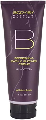Passion Parties 8 oz Refreshing Bath and Shower Creme Mangosteen Scent - Cream Body Wash Bubble Bath with Pheromones