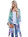 Fanala Women Printed Half Sleeve Chiffon Kimono Cardigan Coat Tops Blouse Loose Jacket?