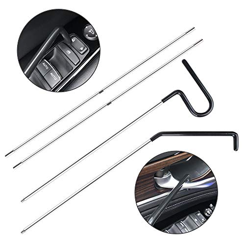 Venhoo Car Tool Kit with Long Reach Grabber, Air Pump Bag, Non Marring Wedge, Professional Emergency Automotive Tools for Cars Trucks