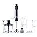 VECELO 800W Premium 4-In-1 Immersion Hand Blender Set with Food Processor Chopper Egg Whisk 500ml Beaker 6 Variable Speeds - Black
