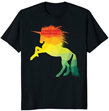 Clout gang Unicorn red box: EDM Hip Hop Rappers T-shirt