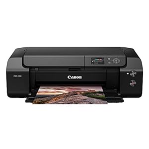 Canon imagePROGRAF PRO-300 Wireless Color Wide-Format Printer, Prints up to 13″X 19″, 3.0″ LCD Screen with Profession Print & Layout Software and Mobile Device Printing, Black, One Size