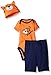 Gerber Baby Three-Piece Bodysuit, Cap, and Pant Set, Tiger, 0-3 Months