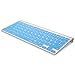 Kuzy Keyboard Silicone Cover Skin for Macbook/Macbook Pro 13-Inch/15-Inch/17-Inch Aluminum Unibody fits MacBook with or without Retina Display - Sky Blue