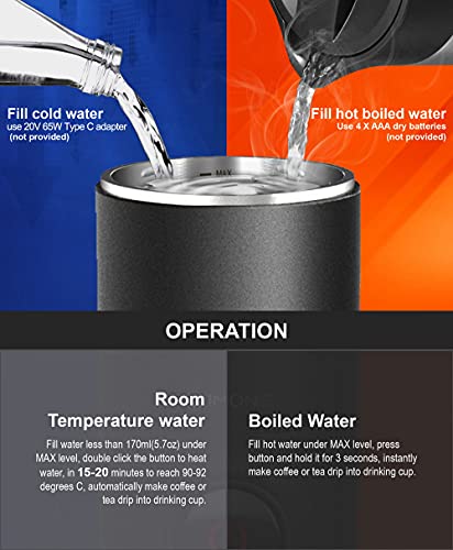 Imons Automatic Portable Coffee Machine Stainless Cup Make Coffee Tea Use K Capsule Ground Coffee Use Hot Water To Make Coffee Instantly Pricepulse