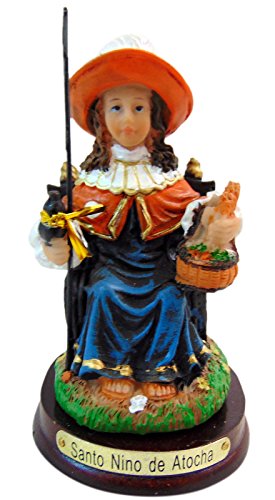 BHEii Collection Santo Nino de Atocha Statue Holy Infant of Atocha Figurine 4 Inches
