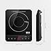 Portable Induction Cooktop, Deik 1800W Sensor Touch Induction Cooker with Child Safety Lock, Countertop Burner with Timer, 15 Power Levels and 10 Temperature Settings, Crystal Plate Surface, Black