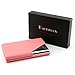 Partstock(TM) Business Name Card Holder Luxury PU Leather & Stainless Steel Multi Card Case,Business Name Card Holder Wallet Credit card ID Case/Holder For Men & Women,with Magnetic Shut.(Pink)