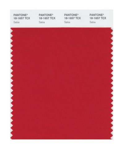 Pantone 18-1657 TCX Smart Color Swatch Card, Salsa