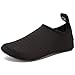 CIOR Lightweight Aqua Socks Quick-Dry Water Shoes Mutifunctional Barefoot For Beach Pool Surf Yoga Exercise SX-Black-40/41
