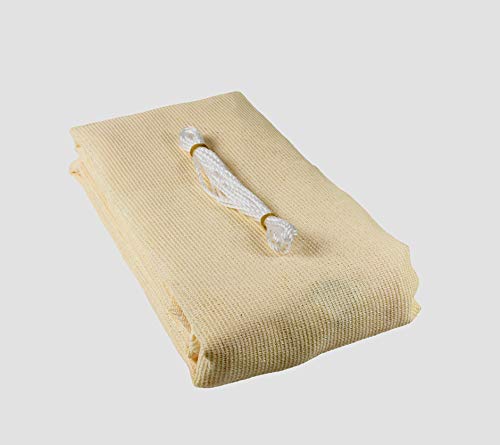 sunnypillow Sonnensegel Rechteckig 2 x 3 m inkl. Befestigungsseilen 100% HDPE | Windschutz | UV Schutz | atmungsaktiv | Sonnenschutz für Garten Terrasse und Balkon | Beige – Bild 5