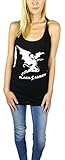 Black Sabbath Womens Long Racerback Tank Top Black