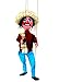 Leos Imports (TM Mexican String Puppet Marionette Bandido w/Gun