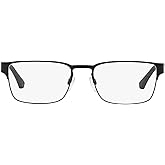 Emporio Armani EA1027 Prescription Eyewear Frames, Matte Black/Demo Lens, 55 mm