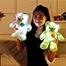 WEWILL LED Teddy Bear Stuffed Animals Light up Soft Plush Toys with Colorful Flash LED Lights , Stuffed Animal Toy Gifts for Mother's Day 15-Inch (Pink)