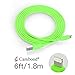 iPhone Cable, Cambond Apple Certified 8 Pin Stepped Lightning Cord for iPhone 7 7 Plus 6s 6s Plus 6 6 Plus 5s 5c 5, iPad Air, iPad Mini, iPad, iPod (Green 6ft)