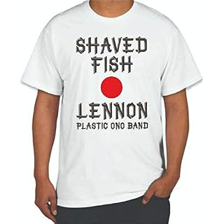 chengde John Lennon Shaved Fish Collectible Lennon Shirt 2 Sided Print – Beatles - Les Beatles, Paul McCartney, John Lennon, RIngo Starr, George Harrison