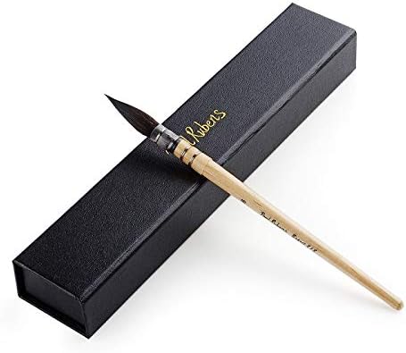 Paint Brushes | Paul Rubens Professional Watercolor Paint Brushes, Size 4/6 Wash/Mop Round Squirrel Hair Paint Brush for Art Painting | by HERIUS